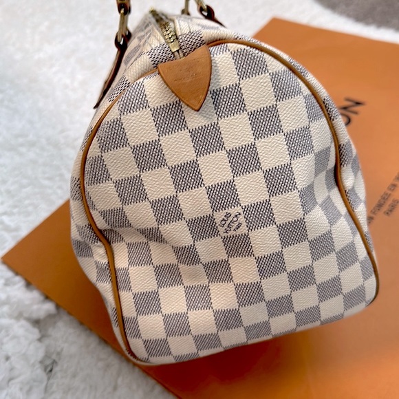 🔥✨Authentic💎✨Louis Vuitton Speedy 30 Damier Azur - Picture 4 of 16